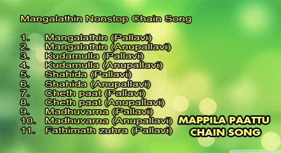 MANGALATHIN NONSTOP KARAOKE-MAPPILA PAATTU